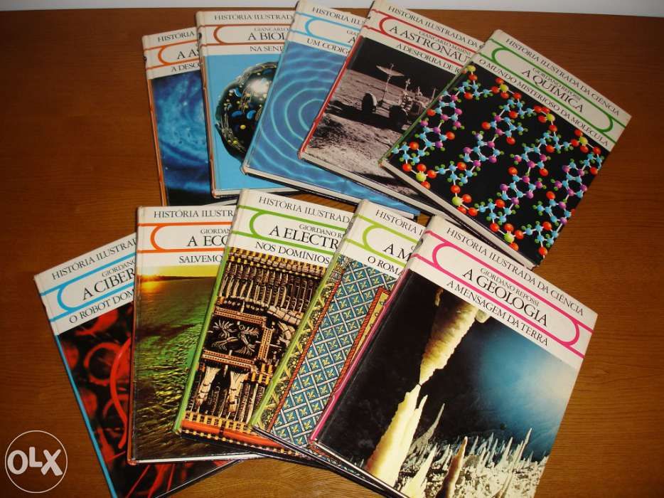 Colecção completa HISTÓRIA ILUSTRADA DA CIÊNCIA [10 livros]