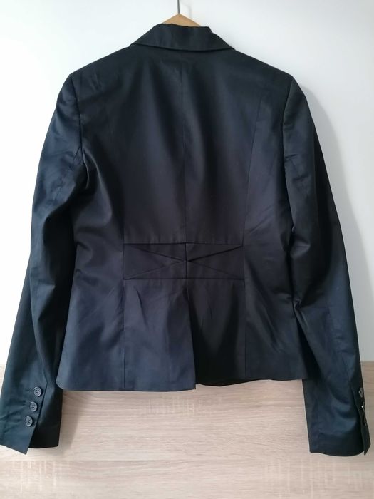 Żakiet Jake*s czarny, bawełniany, na podszewce, r. 34