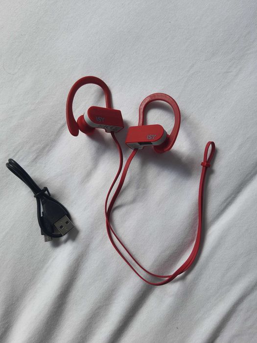 Słuchawki bezprzewodowe ISY IBH-3500-RD Czerwony