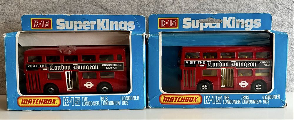 8x Matchbox Superkings k-15 Londoner bus