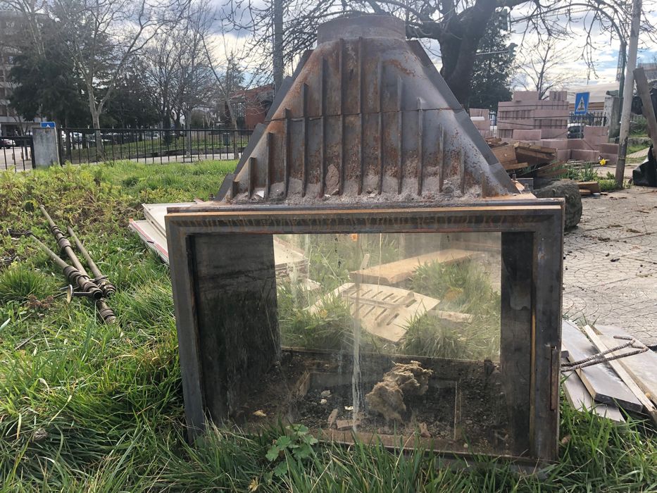 Recuperador a lenha dupla face