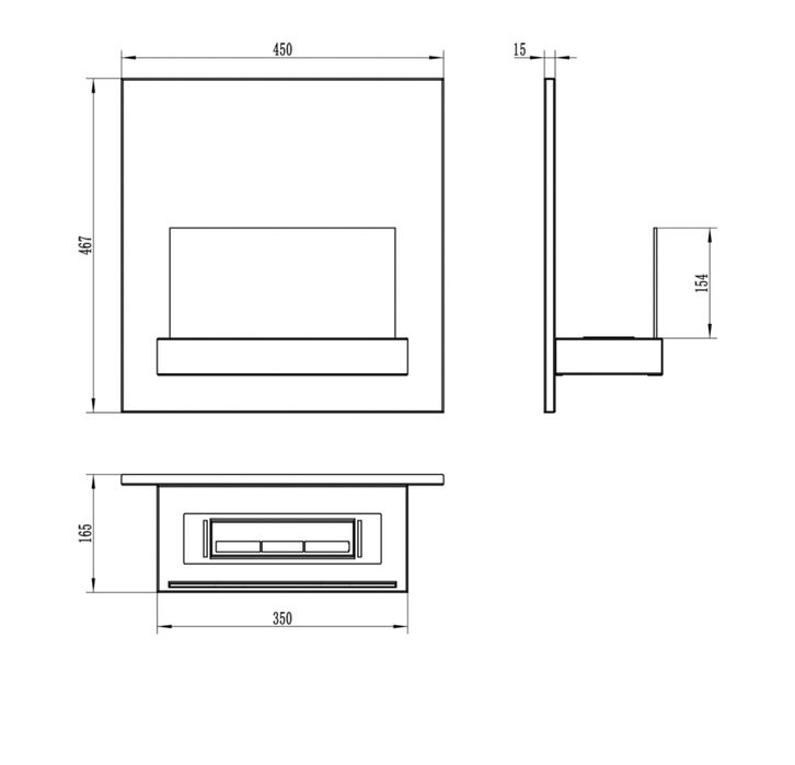 Bio kominek wiszący