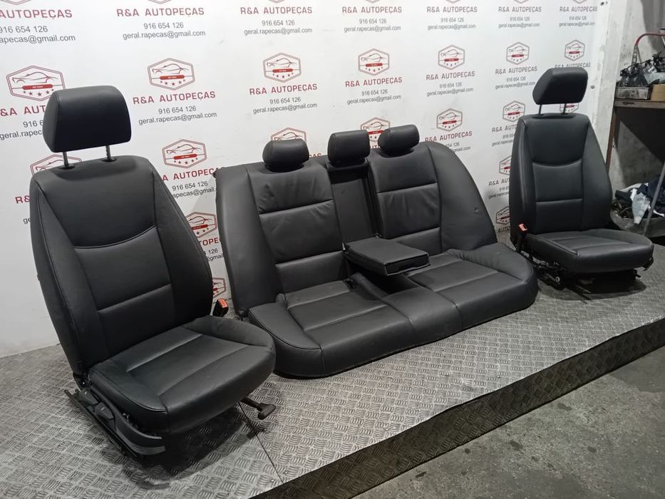Conjunto de Bancos BMW Série 3 E90 em Pele Imaculados Original