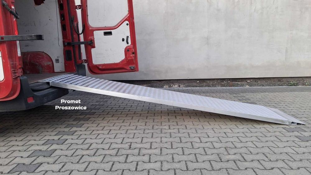 Rampa Aluminiowa 325cm x 75cm Najazd Podjazd pod Paleciak Wózki, Boxy