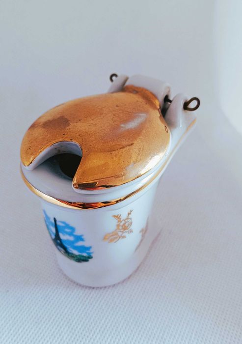 Musztardniczka porcelanowa Francja Limoges