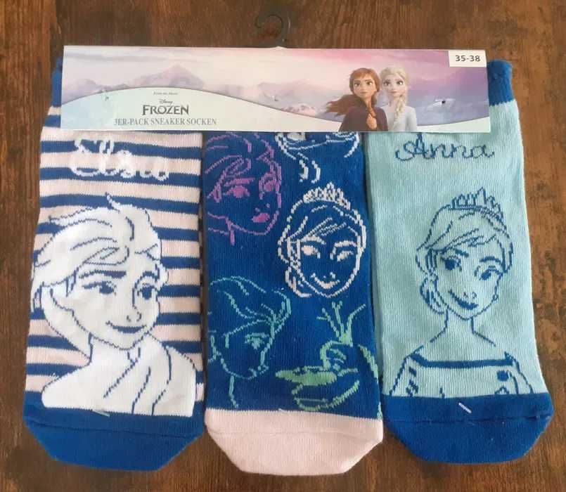 Nowe skarpetki marki Frozen Disney r. 35-38