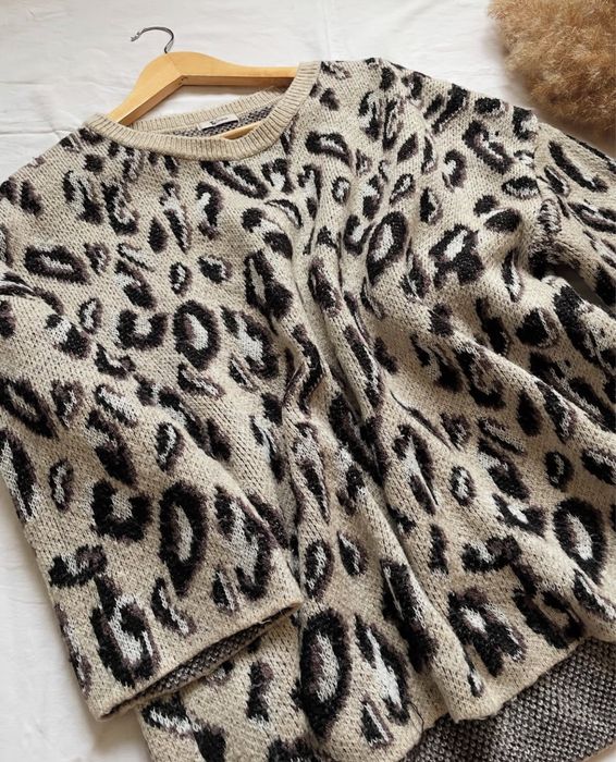 Светр в принт рукав 3/4