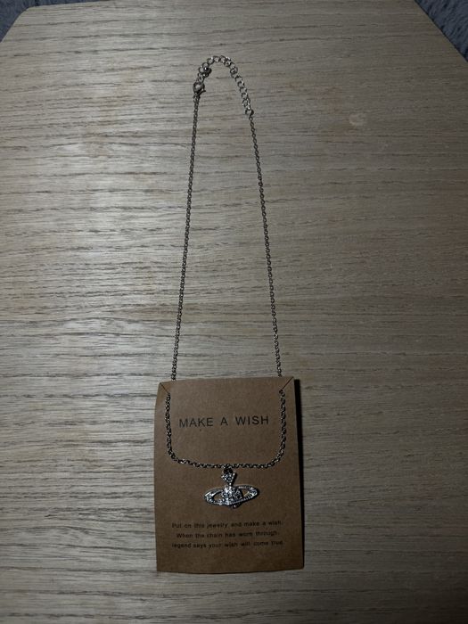 Naszyjnik srebrny z planetą y2k unisex