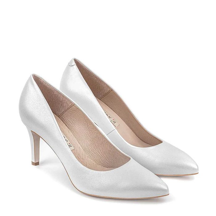 Buty ślubne BRAVOMODA model 1454 Biała perła - NOWE