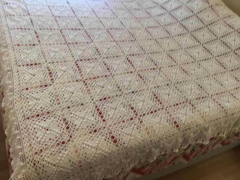 colchas em linha - Crochet