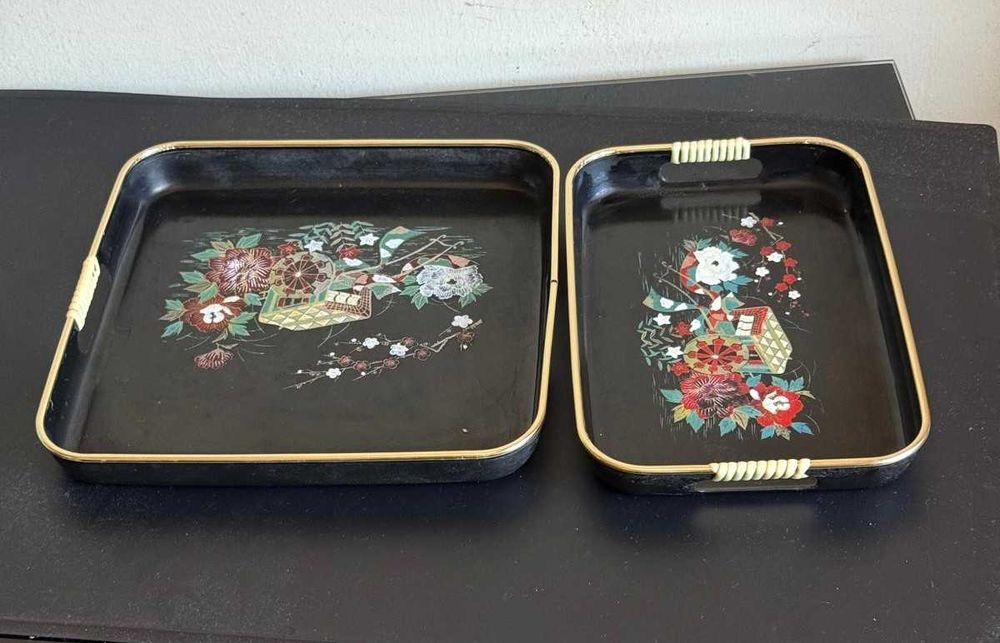 Conjunto de Tabuleiros Vintage