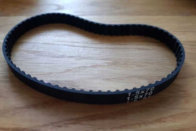 HOBBY: Pas do mini tokarki 1.5M x 70T x 8mm