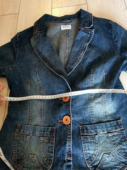Żakiet jeansowy 38 marynarka jeans