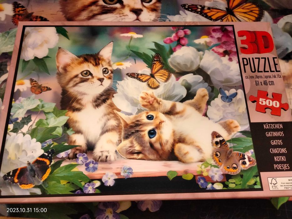 Puzzle 3D, 500 elementów