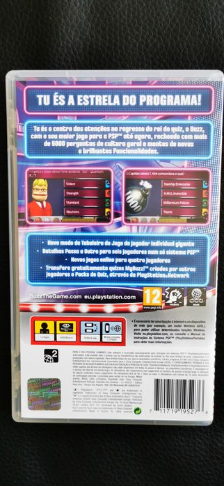 Jogo Buzz para PSP (playstation portable)
