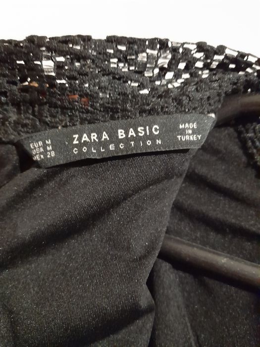 Zara Basic в ідеалі чорна мереживна міні-сукня р.М