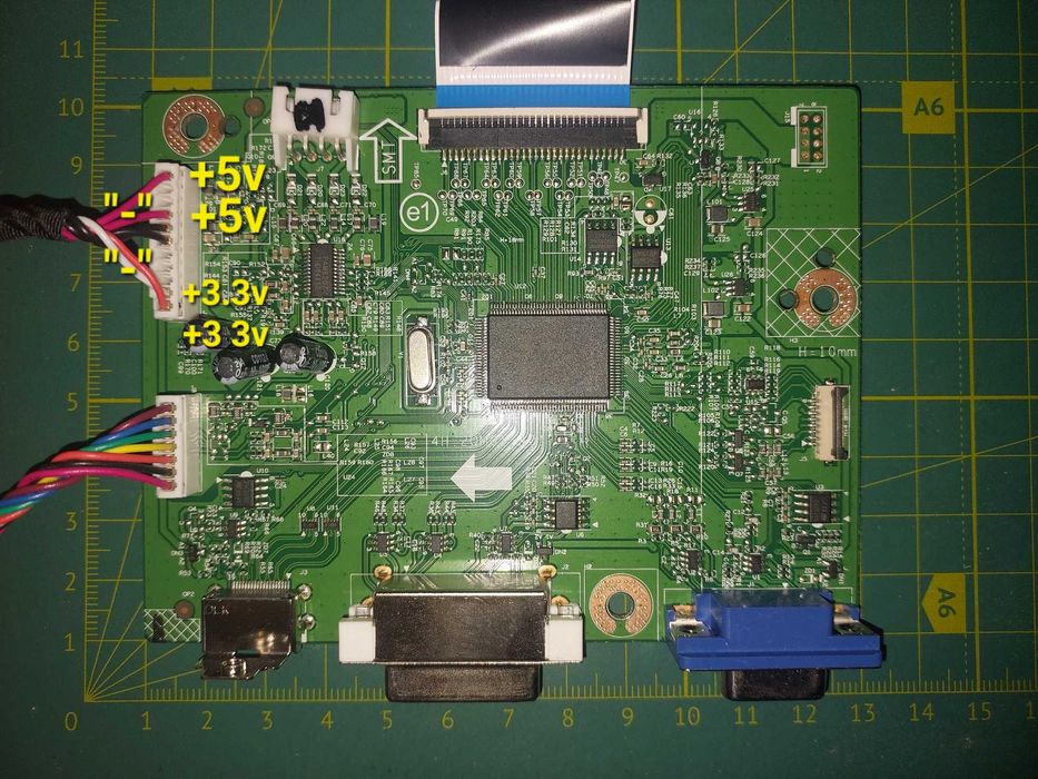 монітор 21,5" iiyama B2282HS на запчастини, матриця розбита