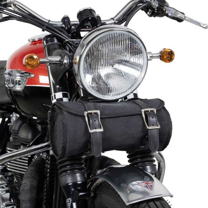 Saco tubo rolo bolsa ferramentas canvas lona chopper cafe mota moto