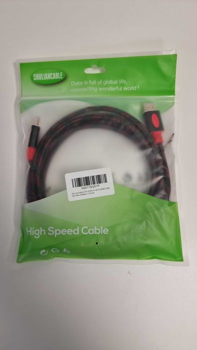 Kabel HDMI 4K UHD 3 m w oplocie High Speed do TV monitora