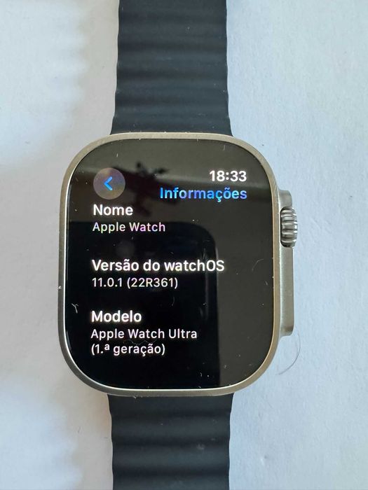 Apple Watch Ultra 1 como novo com capa em Carbono! Excelente estado!