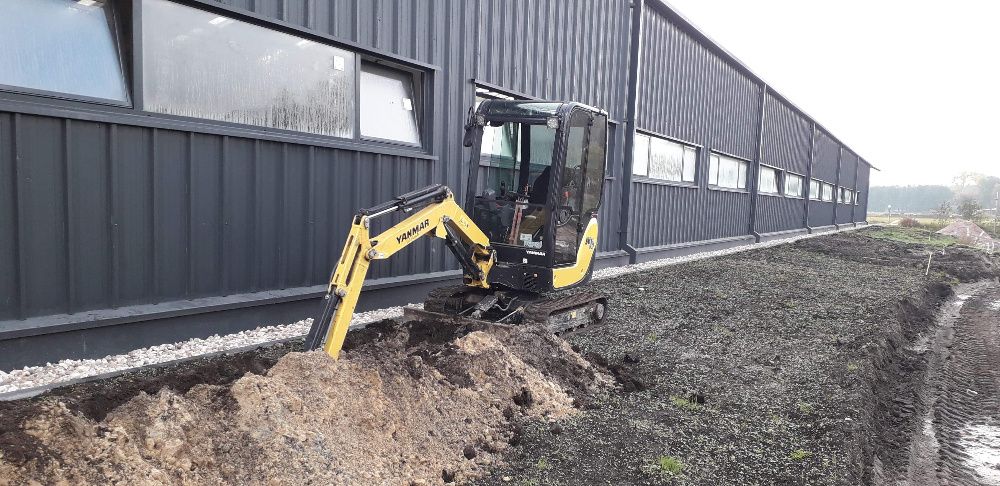 usługi minikoparką wiertnica wykopy wywrotka świder pale fundamenty