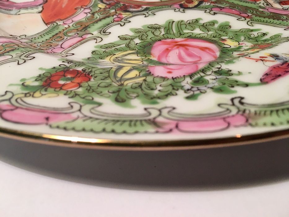 PORCELANA CHINESA - 26,3 cm/s - família rosa - séc. XX