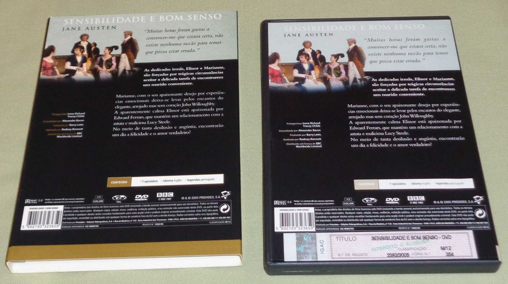 DVD Serie Sensibilidade e bom senso (BBC)