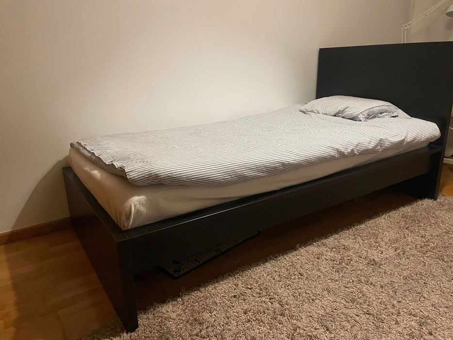 Cama individual ikea com colchão