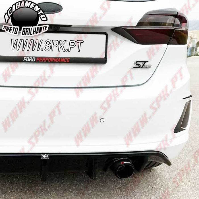 Difusor / Spoiler Traseiro Ford Fiesta ST-Line (17-24) Preto Brilhante