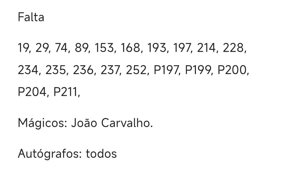 Cromos Ídolos do futebol português 25-26