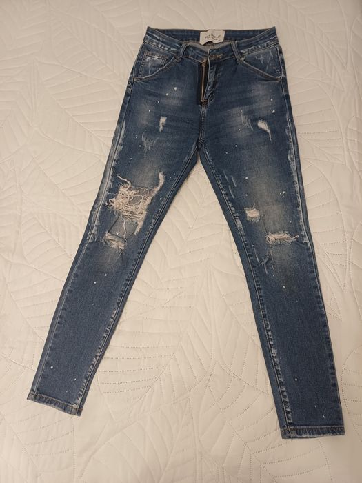 Niebieskie jeansy by o la la rozmiar XS