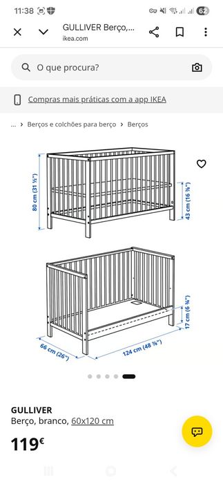 Berço Ikea Guliver