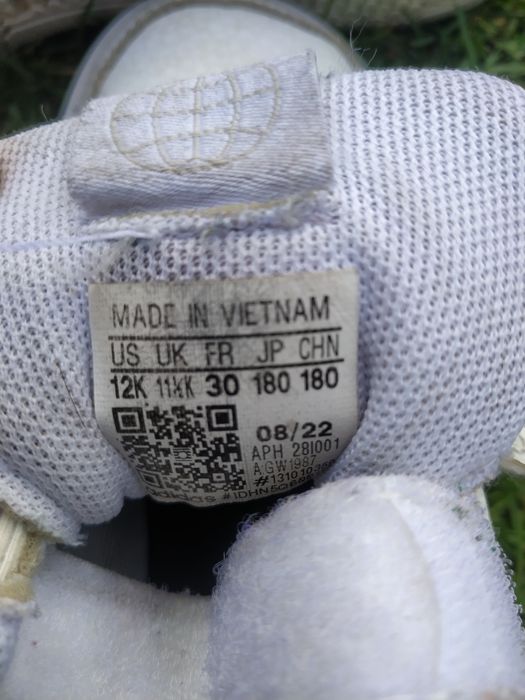 Białe Białe Adidasy na rzepy 30  na rzepy 30