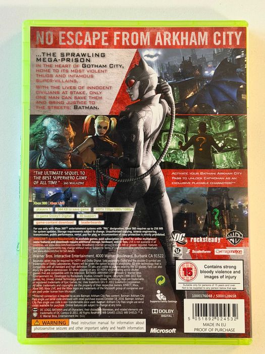 Batman: Arkham City (Xbox 360) | PAL | Kompletna (Pudełko + Instrukcja)