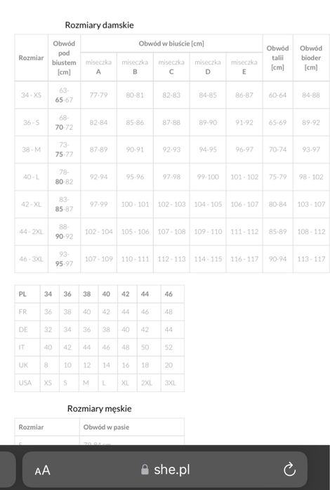 Strój kąpielowy SHE