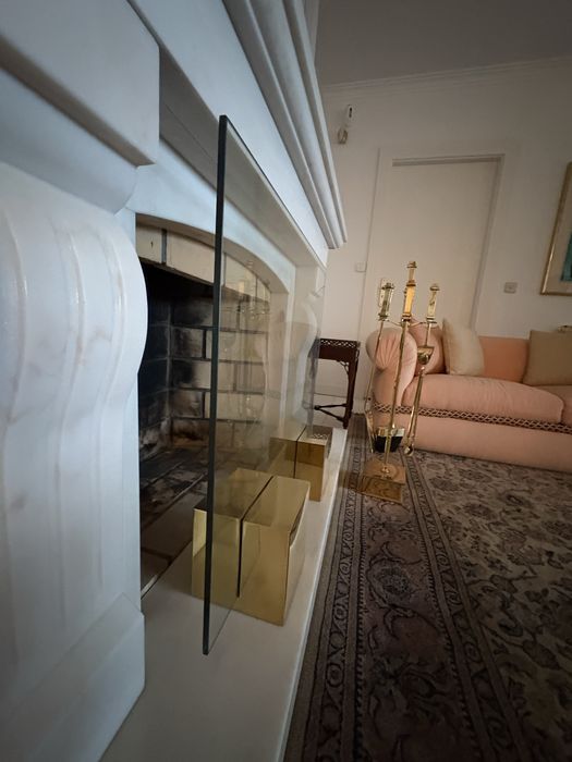 Tapa fagulhas para lareira e respectivos acessorios