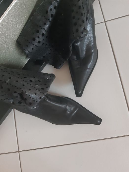 Czarne włoskie kowbojki ze skóry37