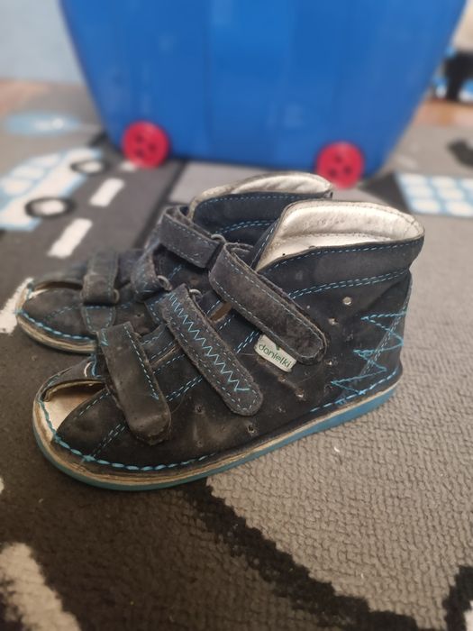 Kapcie profilaktyczne, ortopedyczne, na rzepy, buty danielki, 26