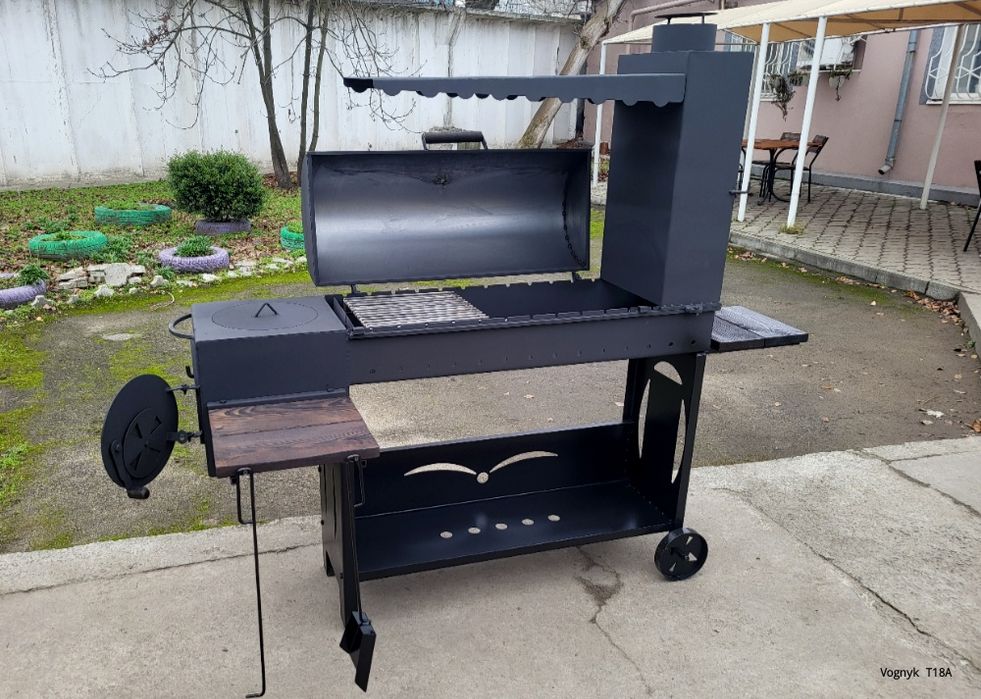 •4мм•4в1•Посилений Мангал•Коптильня Смокер с Печкой под Казан