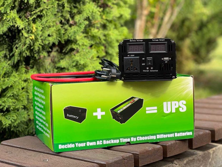 Преобразователь. Инвертор 12-220v 5200w с подзарядкой аккумулятора.