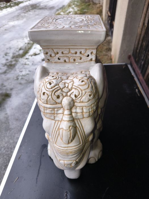 Słoń ceramiczny - stolik,