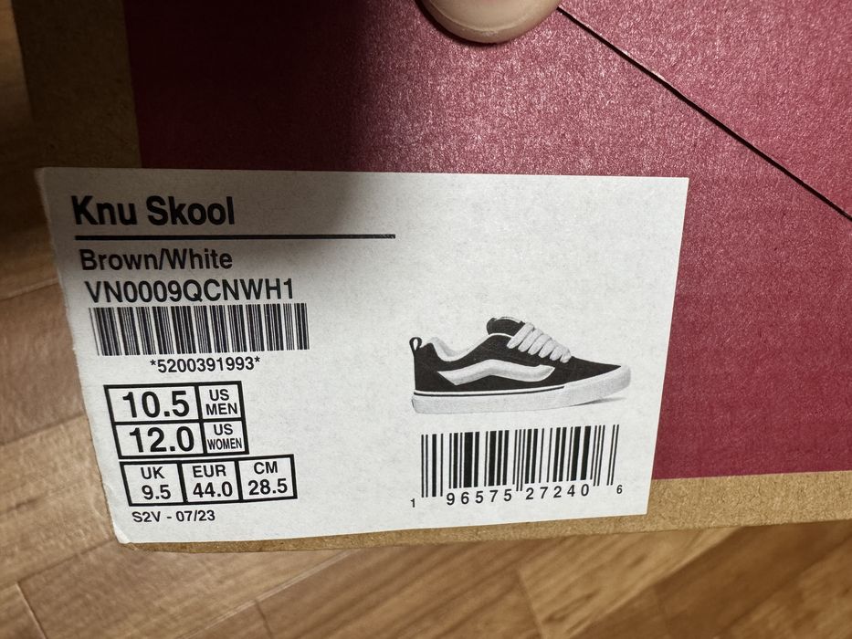 Кеды Vans knu skool brown 44 размер