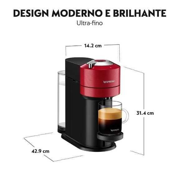 Máquina de Café KRUPS Nespresso Vertuo Next Vermelho NOVA