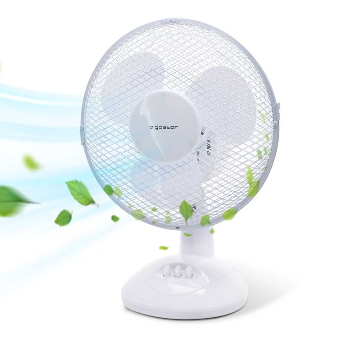 NOVO - Aigostar Vicki – Ventilador/ ventoinha de mesa Branco