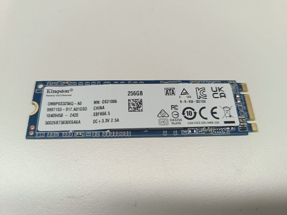 Nowy Dysk SSD Kingston 256GB OM8P0S3256Q-A0 M.2 SSD SATA III 3.3V