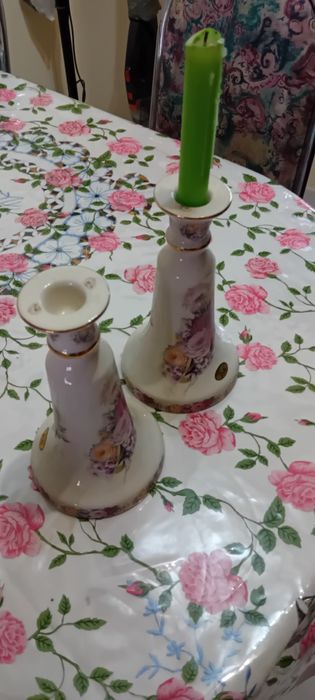 Castiçais Porcelana JSB Portugal