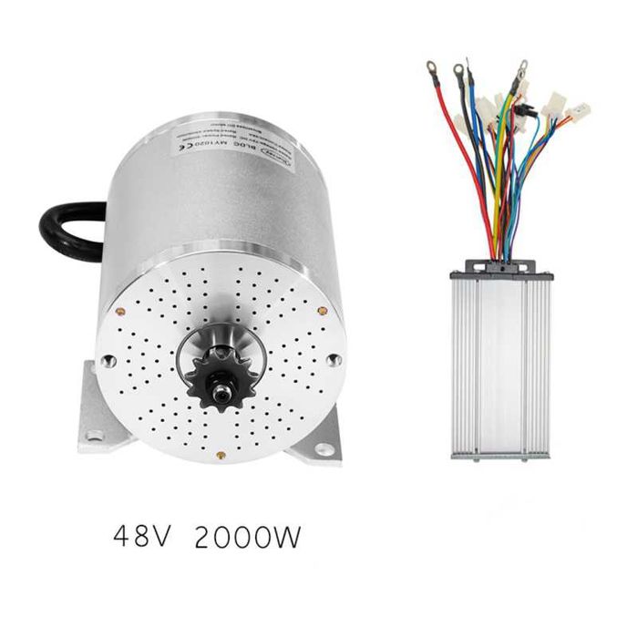 Silnik 2000W 48V  bezszczotkowy BLDC MY1020 + manetka  Viron Quad Cross