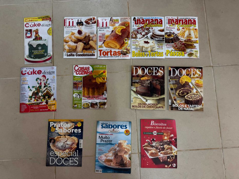 Revista Receitas de Cozinha Culinária Pastelaria - VER VÁRIAS