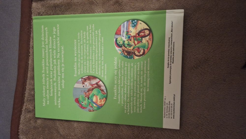 "Franklin na wycieczce. Franklin uczy się jeździć." "Zaczarowany świat