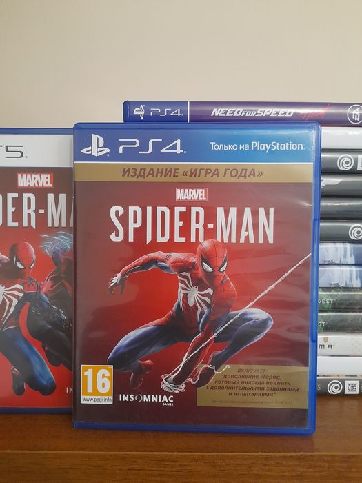 Человек-паук  Marver Spider-man ps4 диск